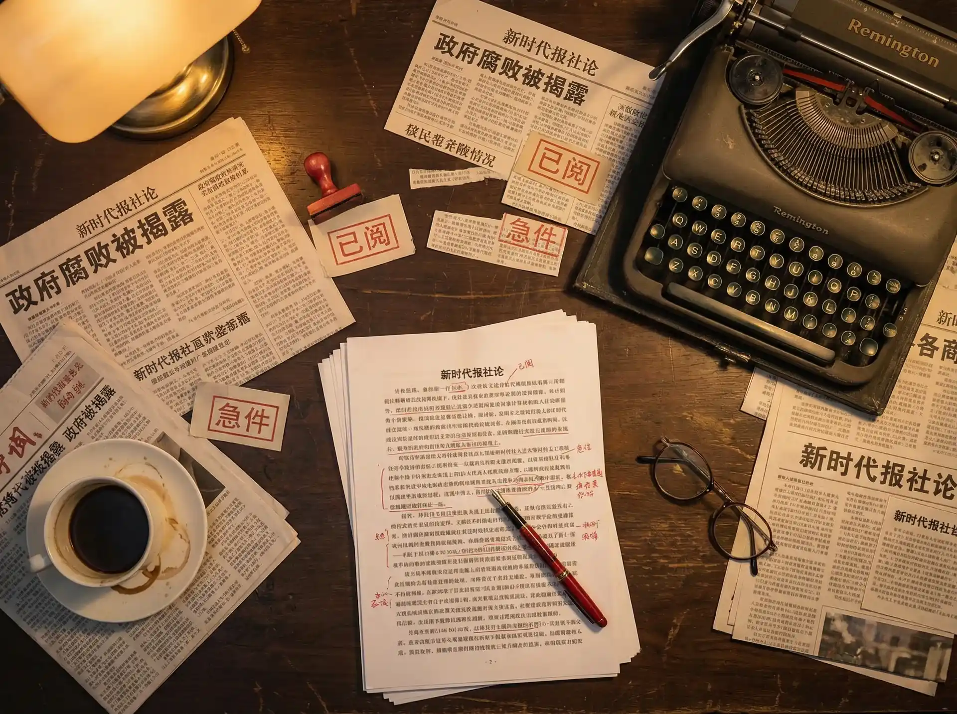 吃瓜黑料 - 报社编辑部工作场景